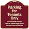 Signmission Designer Series-Parking For Tenants Only Unauthorized Vehicles Towed Away, 18" x 18", BU-1818-9939 A-DES-BU-1818-9939 - alternate 1